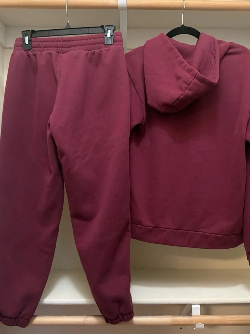 Puma Burgundy Sweatpants & Hoodie Set